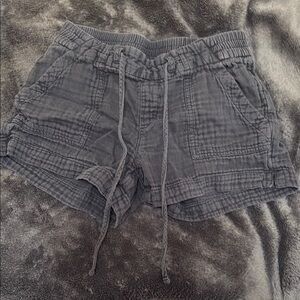 Old Navy Gray Cargo Shorts with Elastic Waistband